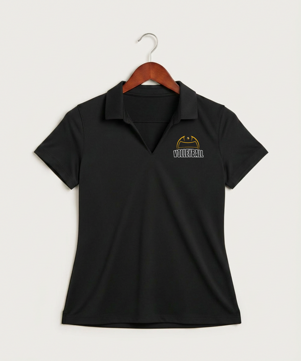 Hayfield High School Volleyball (Girls) - Black Polo - Left Chest