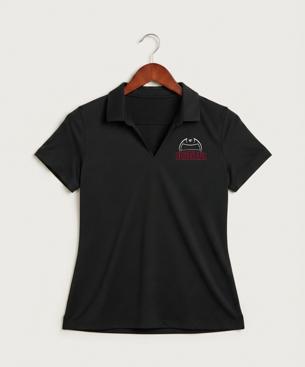 Triton High School Volleyball (Girls) - Black Polo - Left Chest
