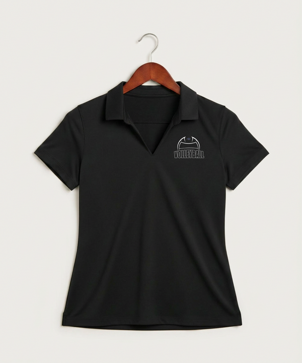 Zumbrota Mazeppa High School Volleyball (Girls) - Black Polo - Left Chest