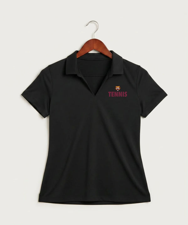 Stewartville High School Tennis (Coed) - Black Polo - Left Chest