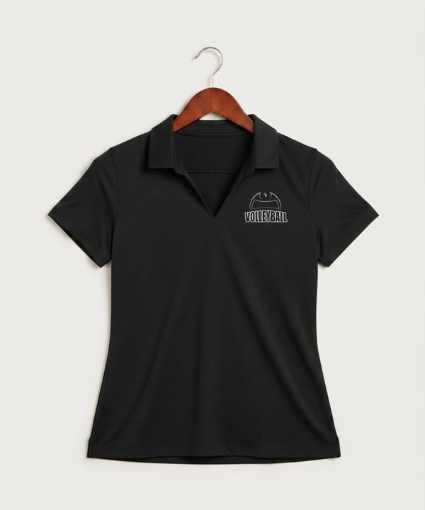 Kingsland High School Volleyball (Girls) - Black Polo - Left Chest