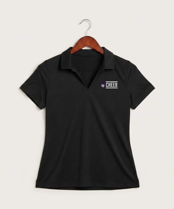 Albany High School Cheerleading - Black Polo - Left Chest