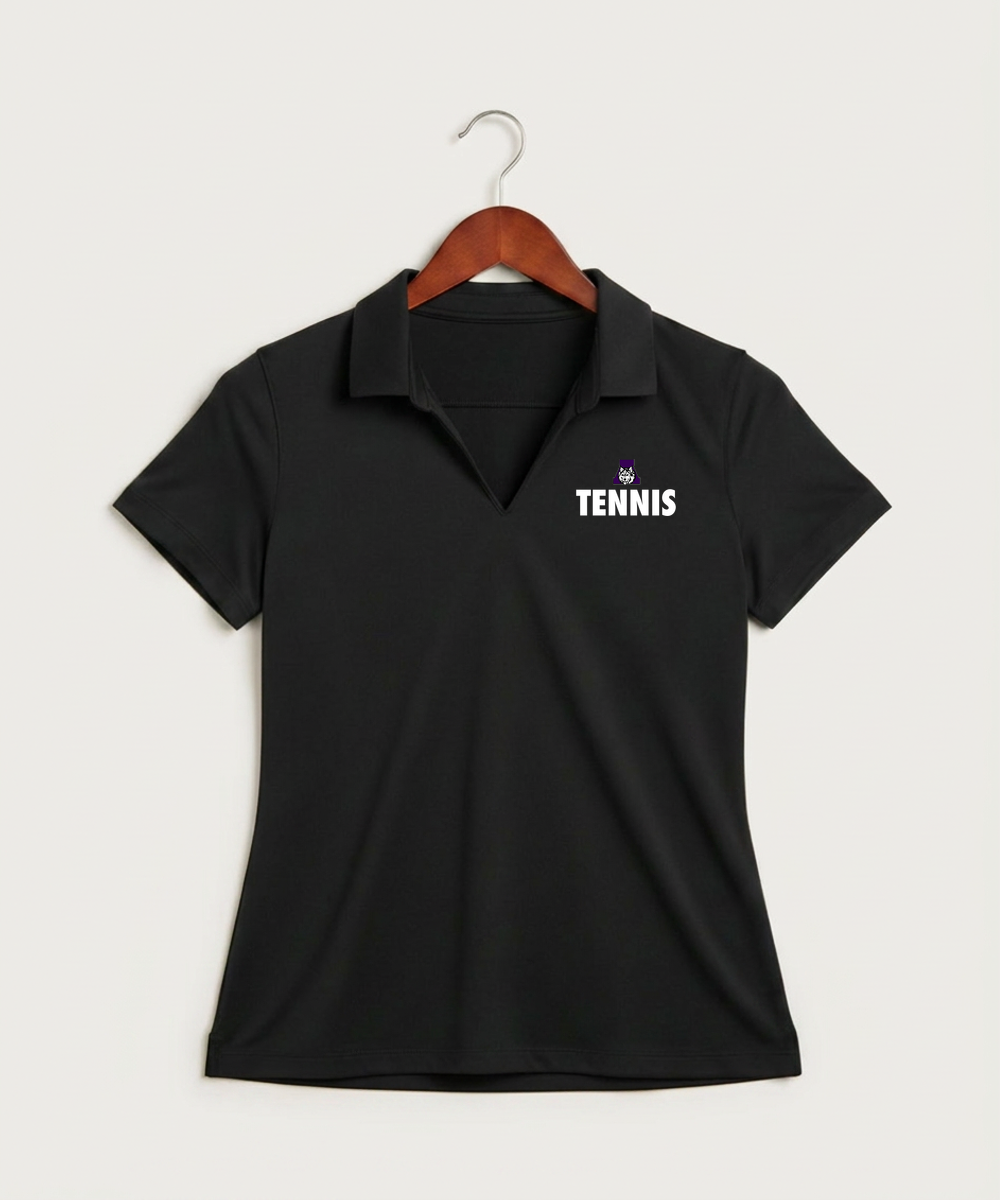 Albany High School Tennis (Boys) - Black Polo - Left Chest