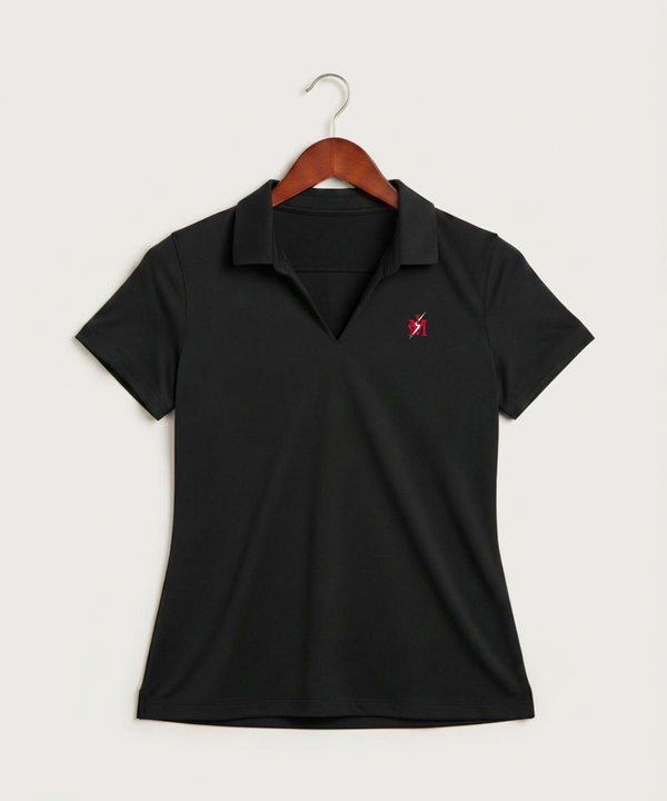 John Marshall High School Cross Country (Coed) - Black Polo - Left Chest