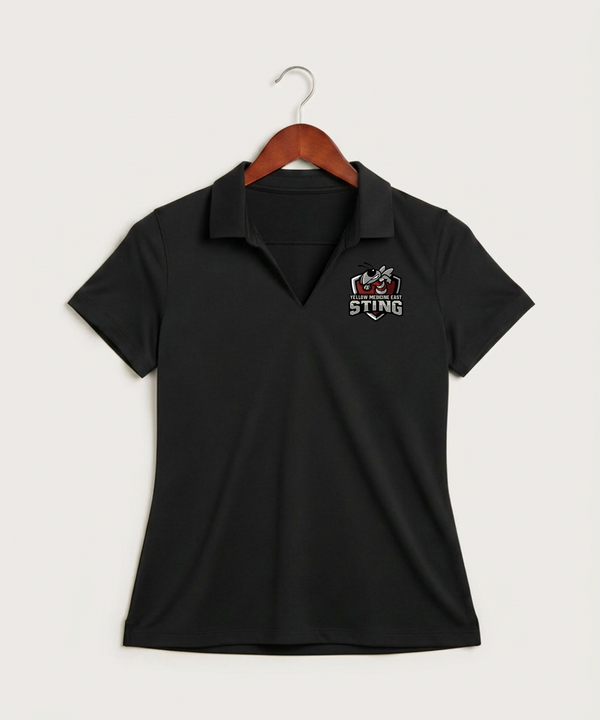 Yellow Medicine East High School Athletics - Black Polo - Left Chest