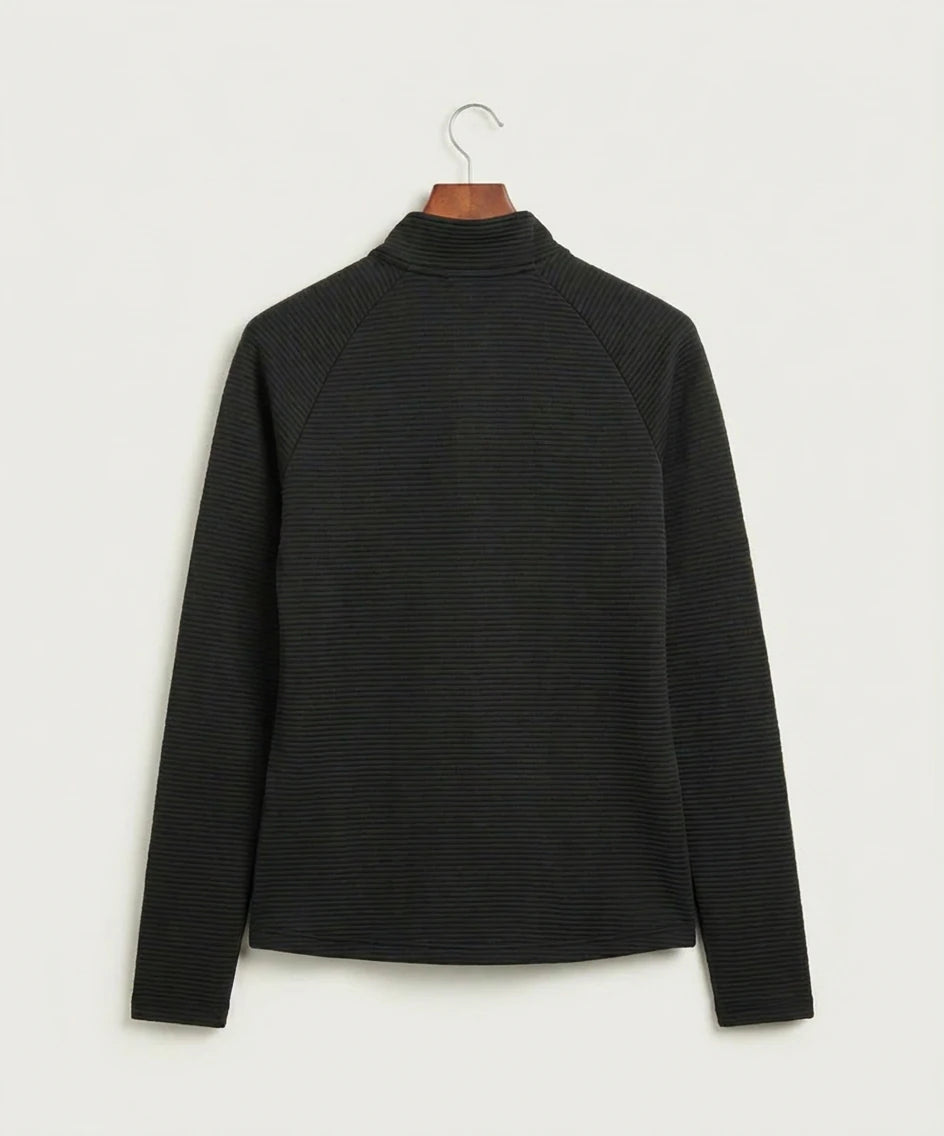 Northfield High School Volleyball (Girls) - Black Quarter Zip - Left Chest (back)