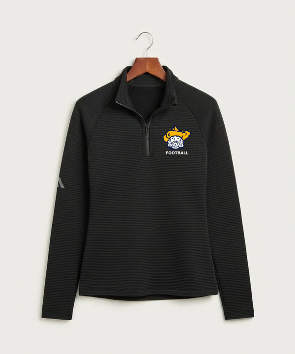 Polo HS Football general - Black Quarter Zip - Left Chest