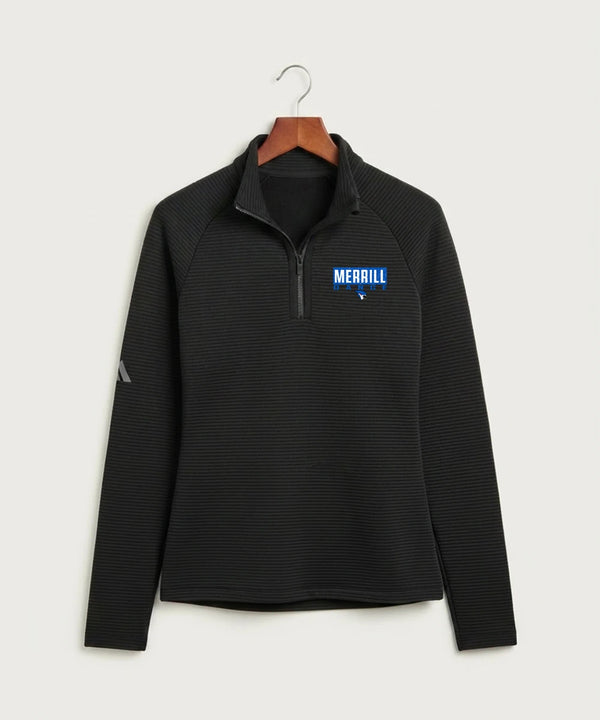Merrill Dance and Cheer - Black Quarter Zip - Left Chest