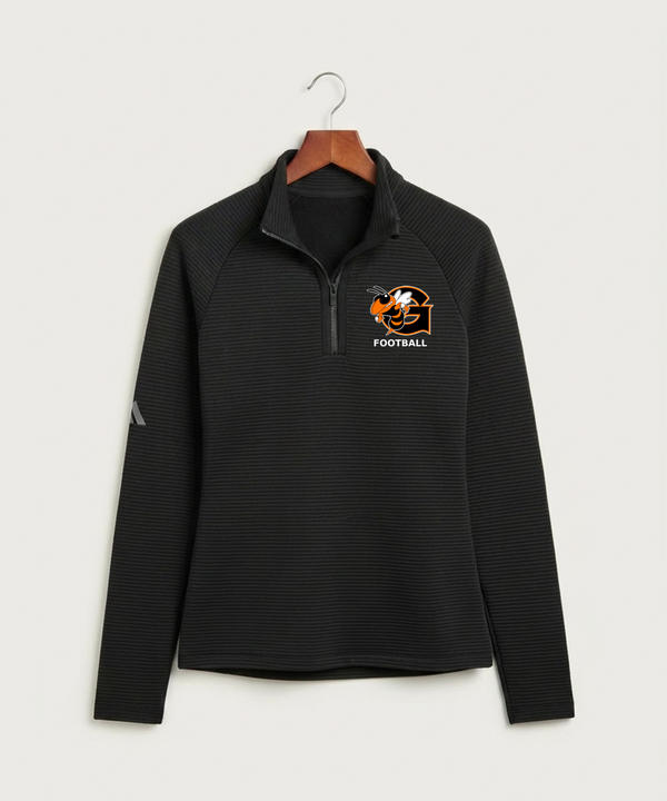 Giltner High School Football - Black Quarter Zip - Left Chest