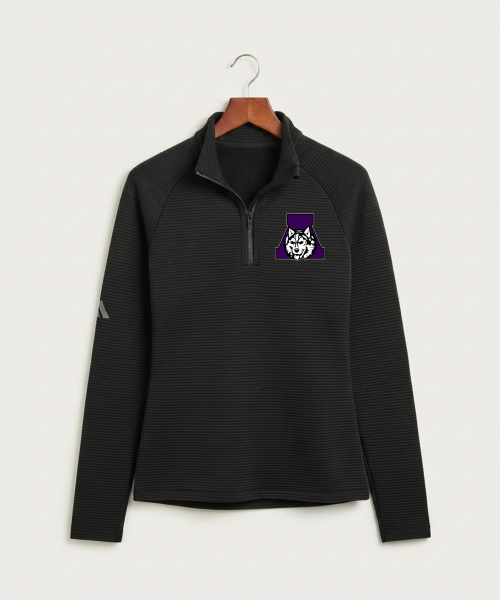 Albany High School Cheerleading - Black Quarter Zip - Left Chest