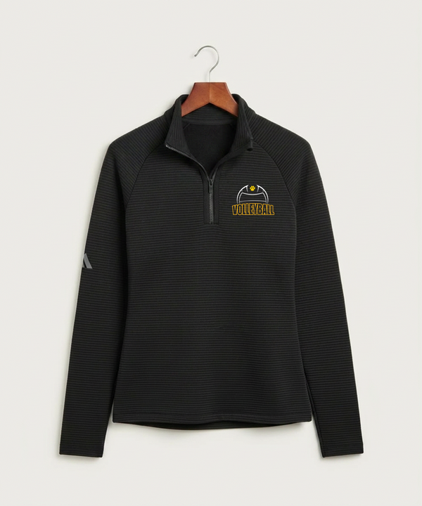 Plainview Elgin Millville H S Volleyball (Girls) - Black Quarter Zip - Left Chest