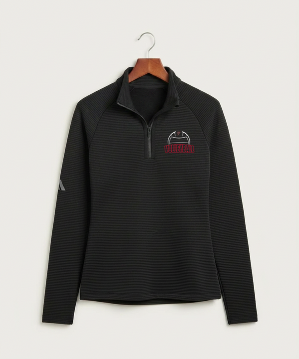 Cannon Falls High School Volleyball (Girls) - Black Quarter Zip - Left Chest