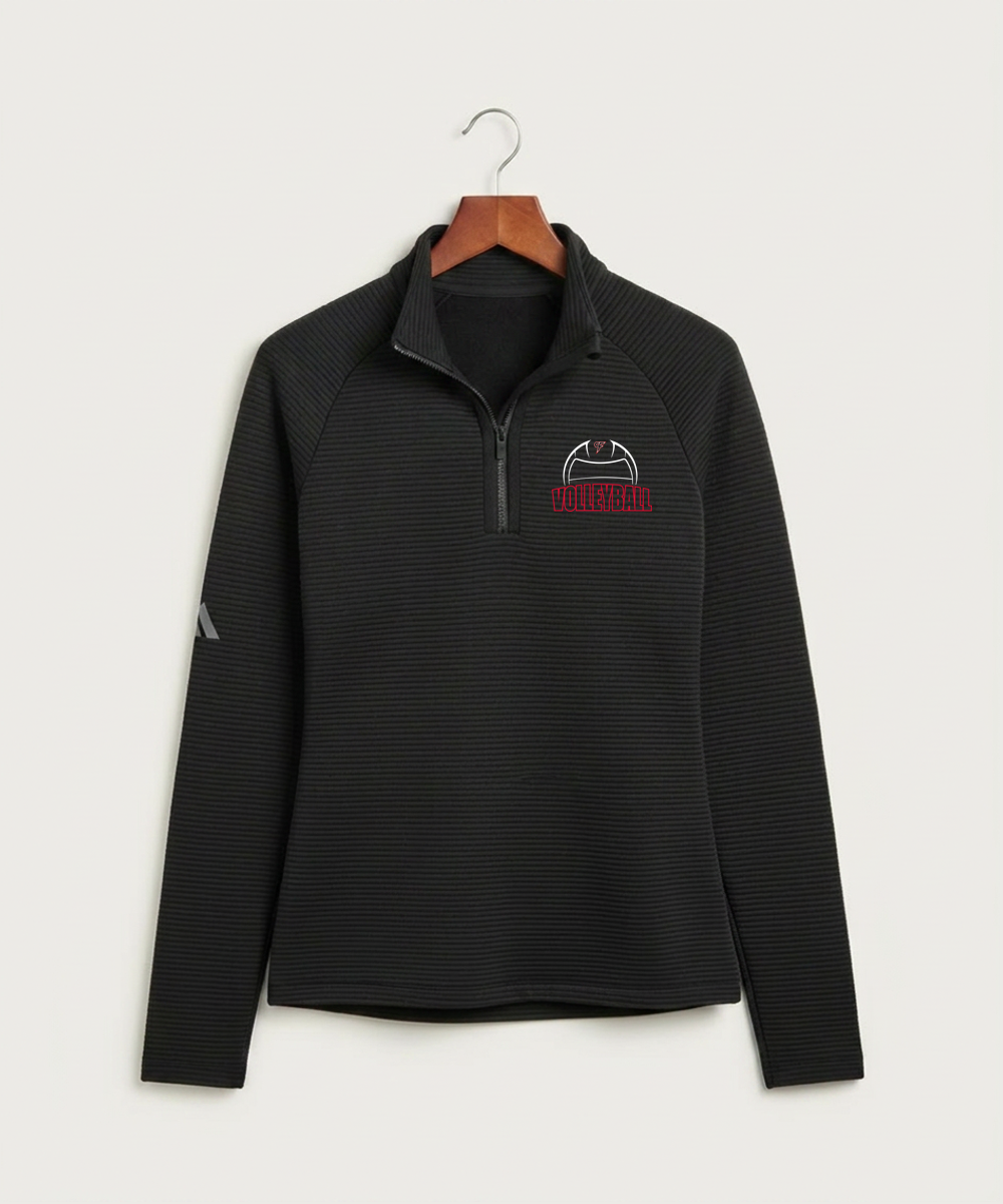 Cannon Falls High School Volleyball (Girls) - Black Quarter Zip - Left Chest