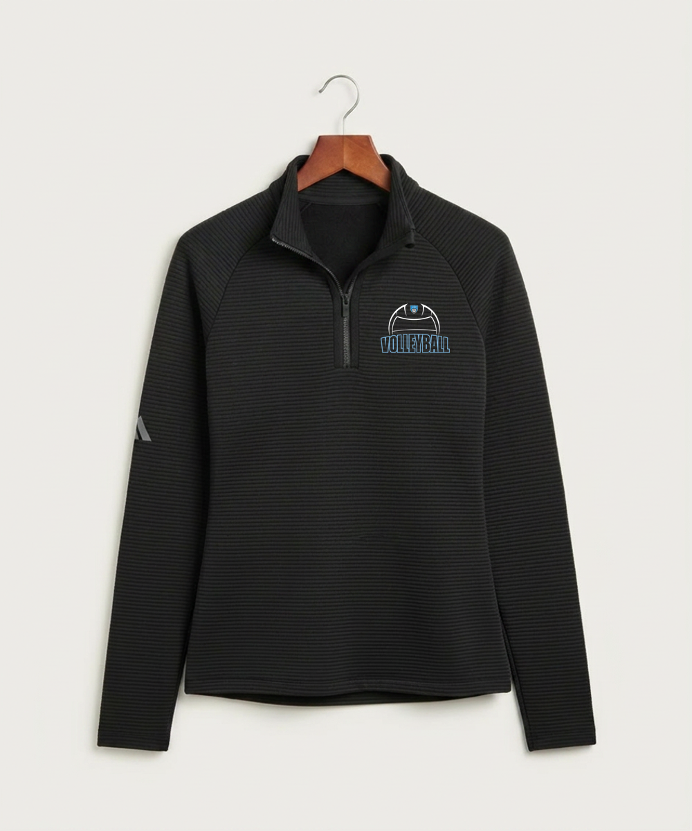 Janesville Waldorf Pemberton Volleyball (Girls) - Black Quarter Zip - Left Chest