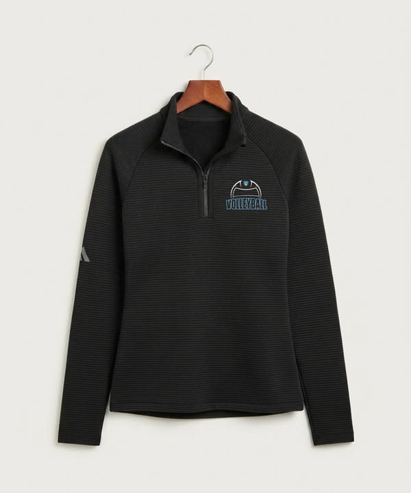 Janesville Waldorf Pemberton Volleyball (Girls) - Black Quarter Zip - Left Chest