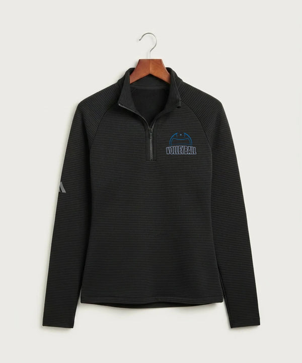 Eastview High School Volleyball (Girls) - Black Quarter Zip - Left Chest