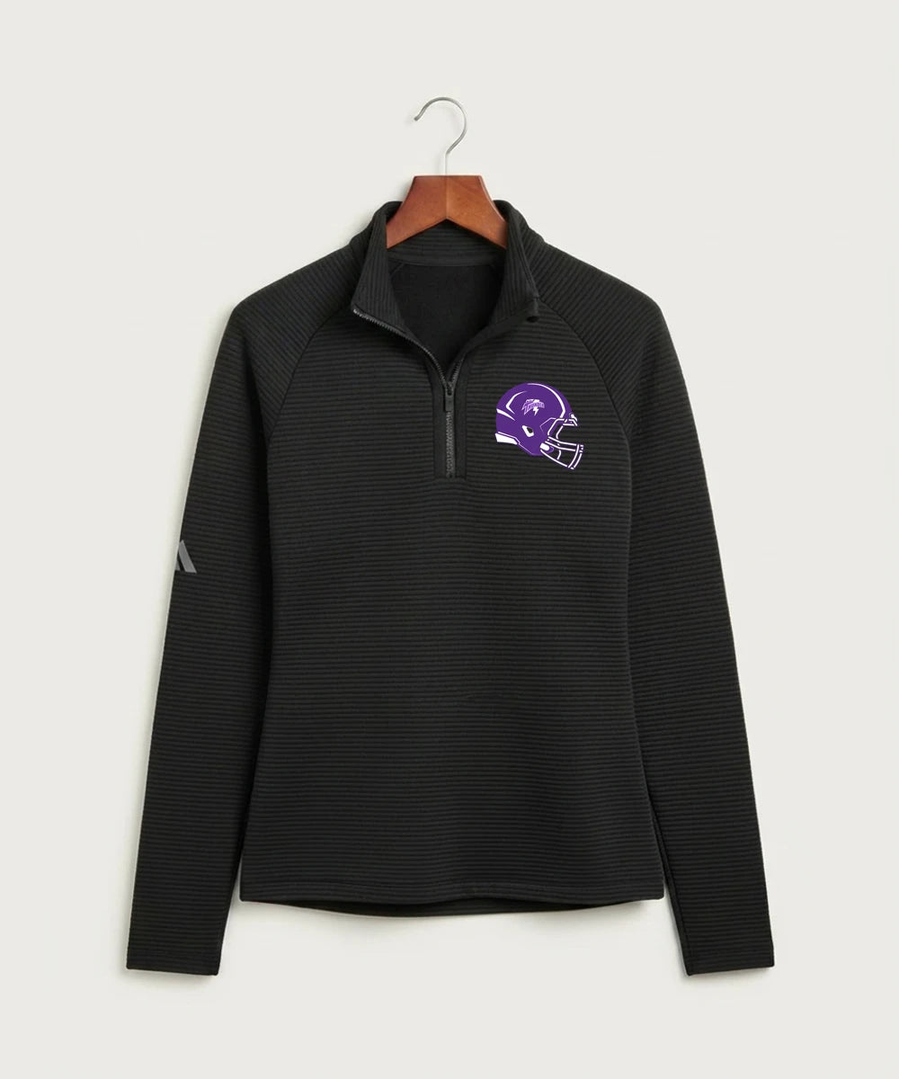 Polk County West Football (Boys) - Black Quarter Zip - Left Chest
