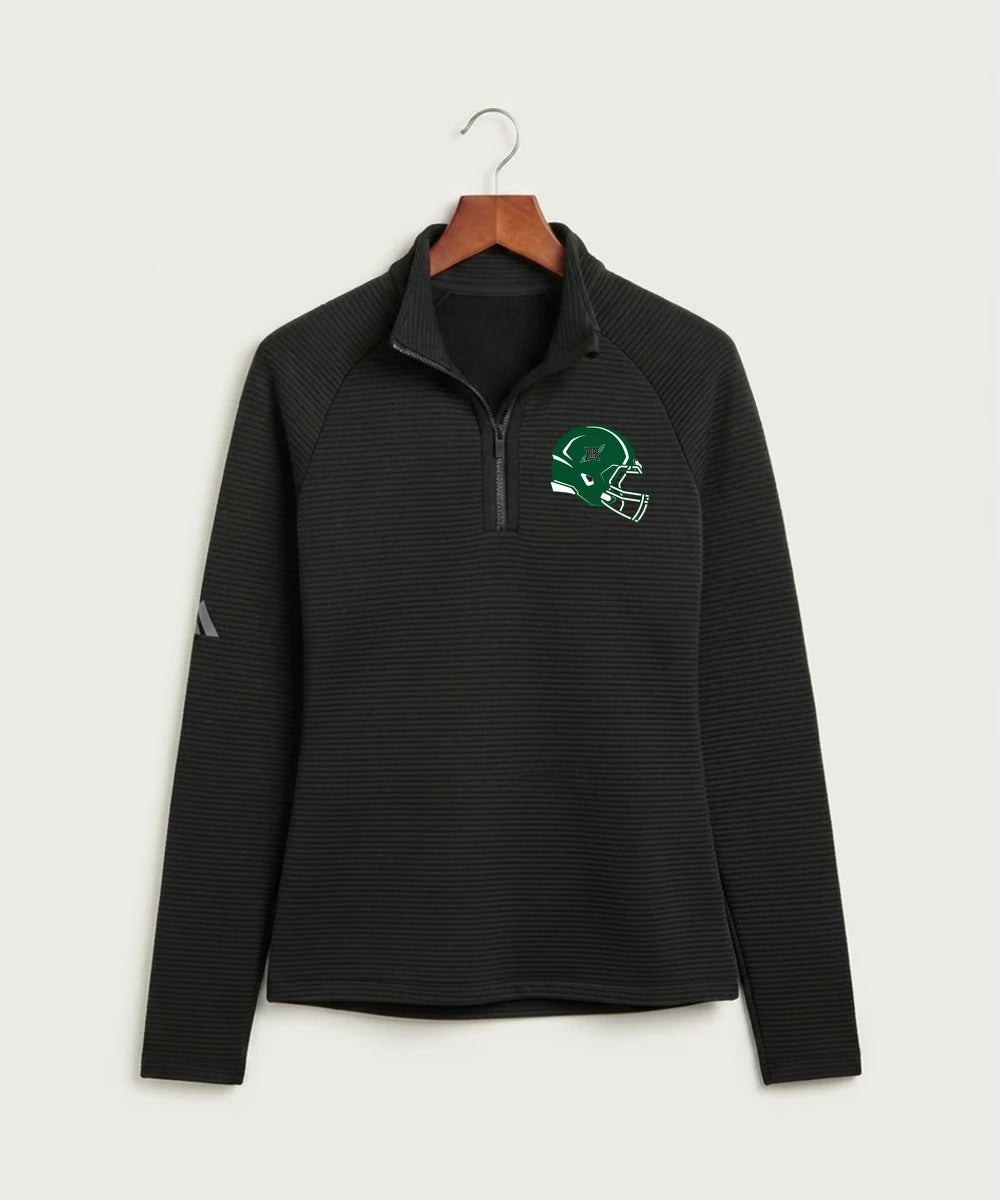 Rock Ridge High School Football (Boys) - Black Quarter Zip - Left Chest