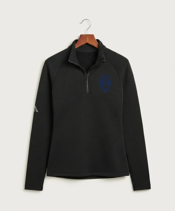 West Bend West High School Football - Black Quarter Zip - Left Chest