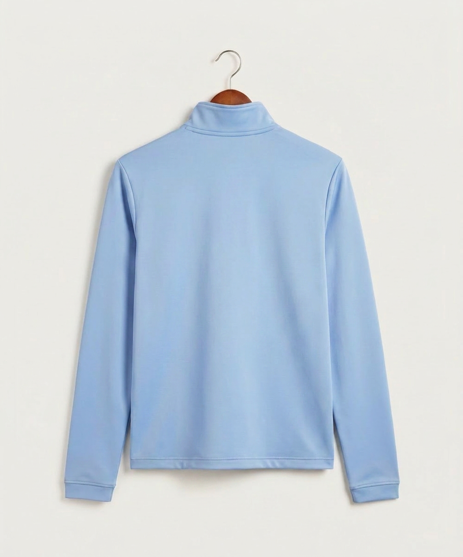 Janesville Waldorf Pemberton Volleyball (Girls) - Blue Fusion Men's Ultimate365 Lightweight Quarter-Zip Pullover (back)