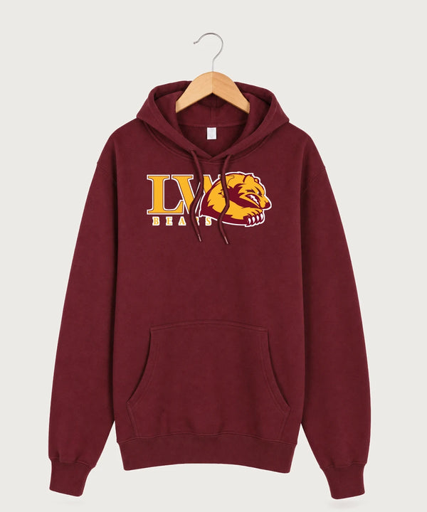 Lake of the Woods High School Football (Boys) - Burgundy Hoodie Value