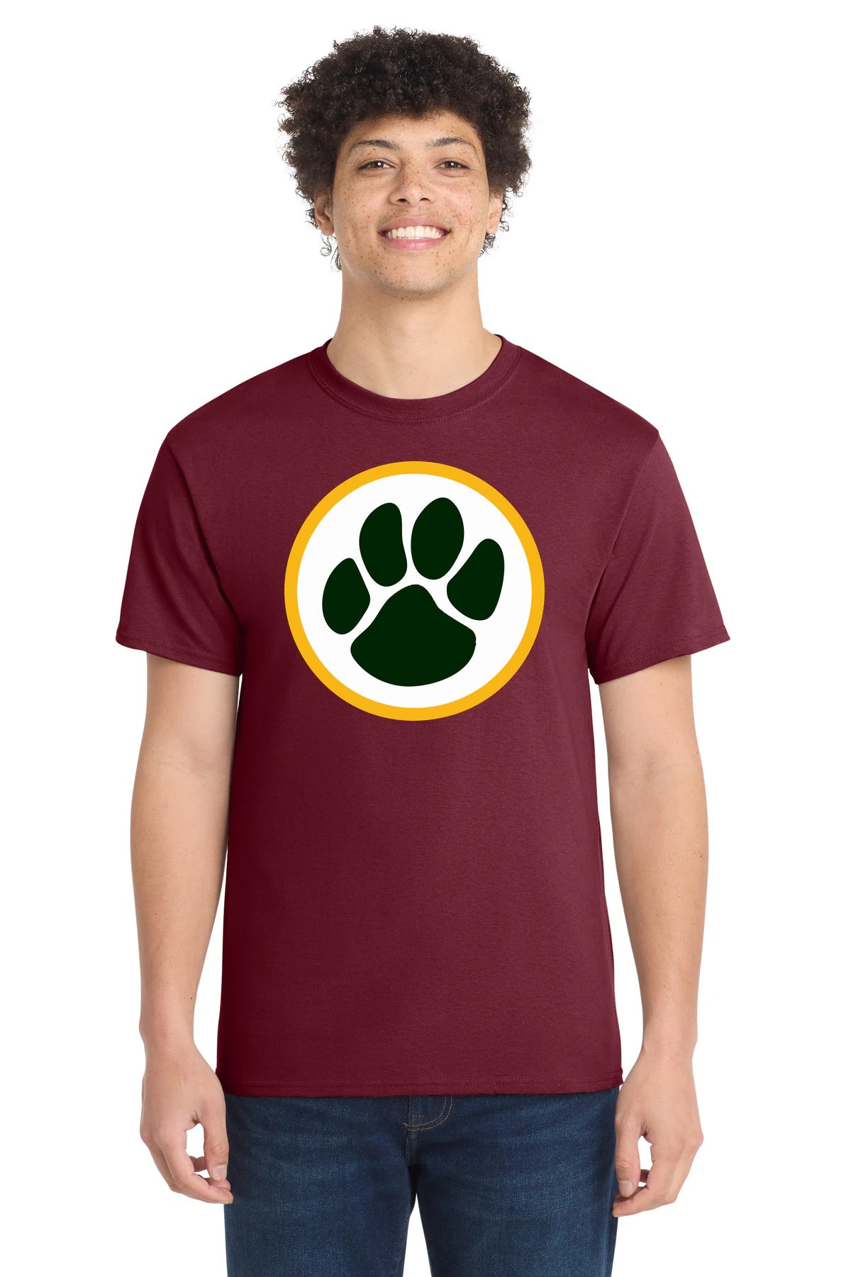 Ashwaubenon High School Football (Boys) - Cardinal Port & Co Core Cotton Tee. PC54