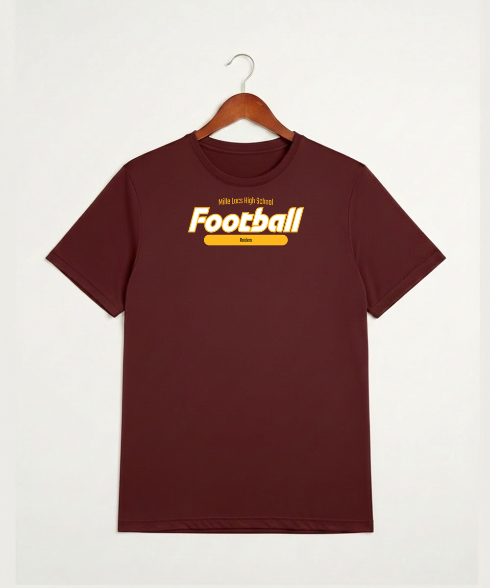 Mille Lacs High School Football (Boys) - Cardinal Sport-Tek PosiCharge Competitor Tee. ST350