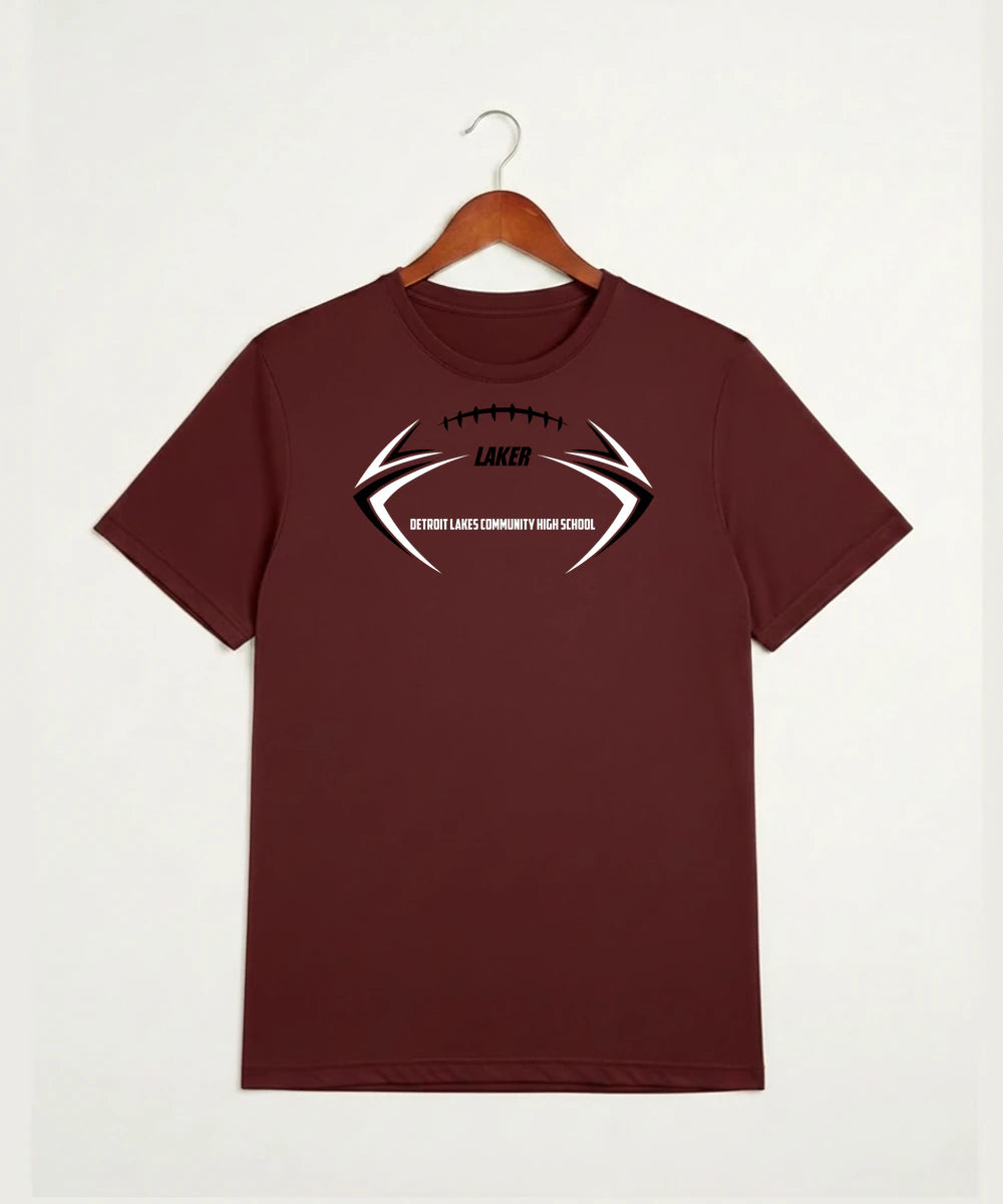 Detroit Lakes Community High School Football (Boys) - Cardinal Sport-Tek PosiCharge Competitor Tee. ST350