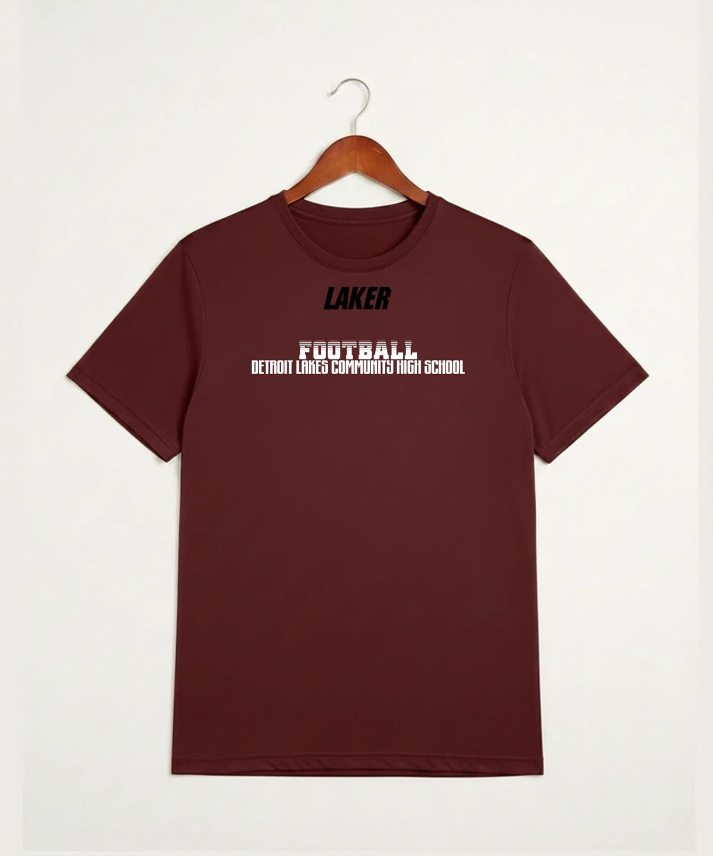 Detroit Lakes Community High School Football (Boys) - Cardinal Sport-Tek PosiCharge Competitor Tee. ST350