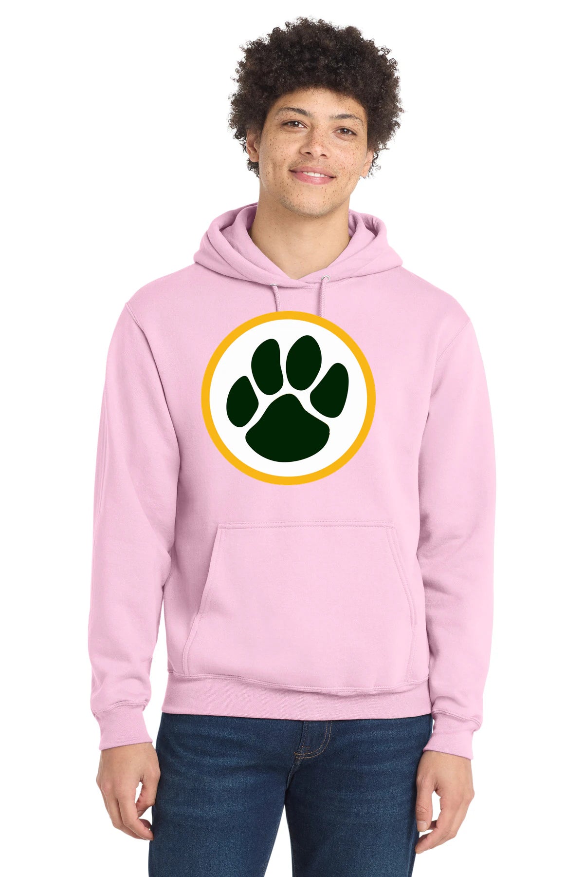 Ashwaubenon High School Football (Boys) - Cherry Blossom Port & Co Core Fleece Pullover Hooded Sweatshirt. PC78H