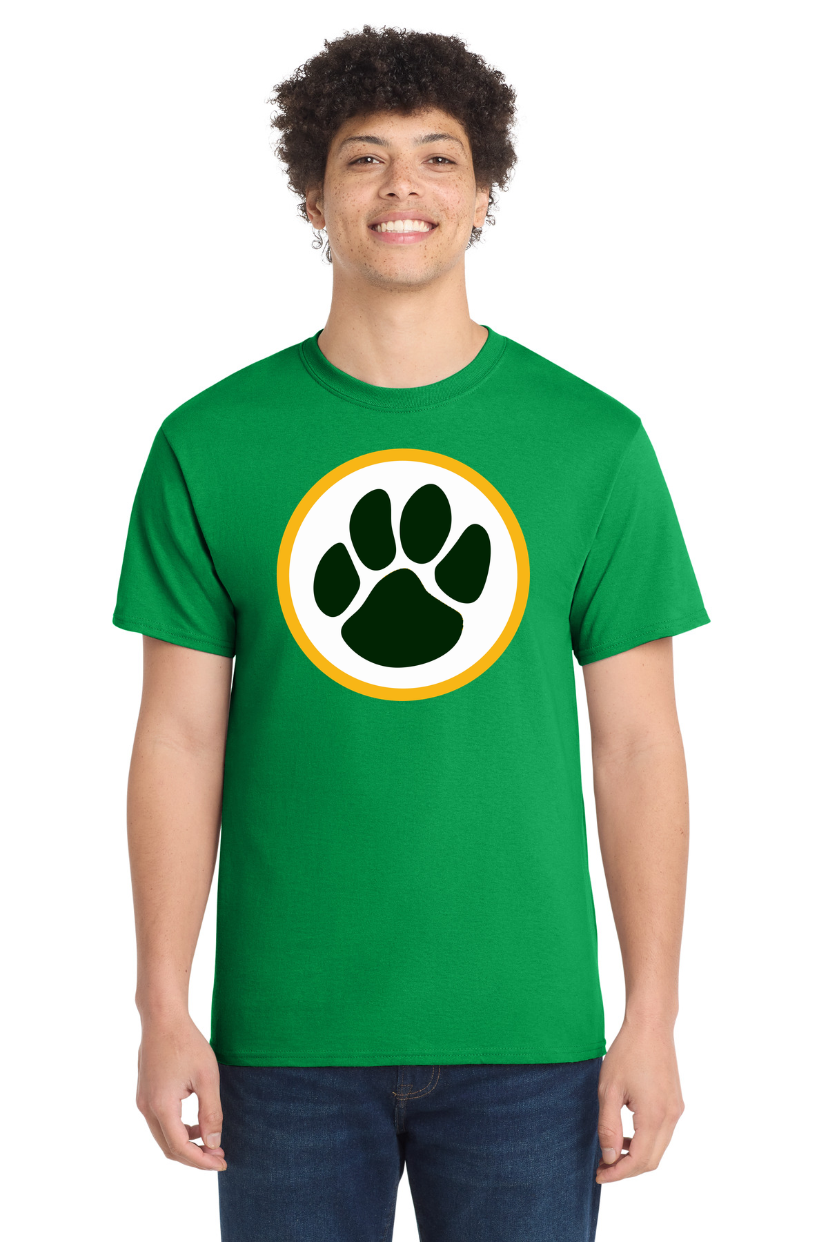 Ashwaubenon High School Football (Boys) - Clover Green Port & Co Core Cotton Tee. PC54