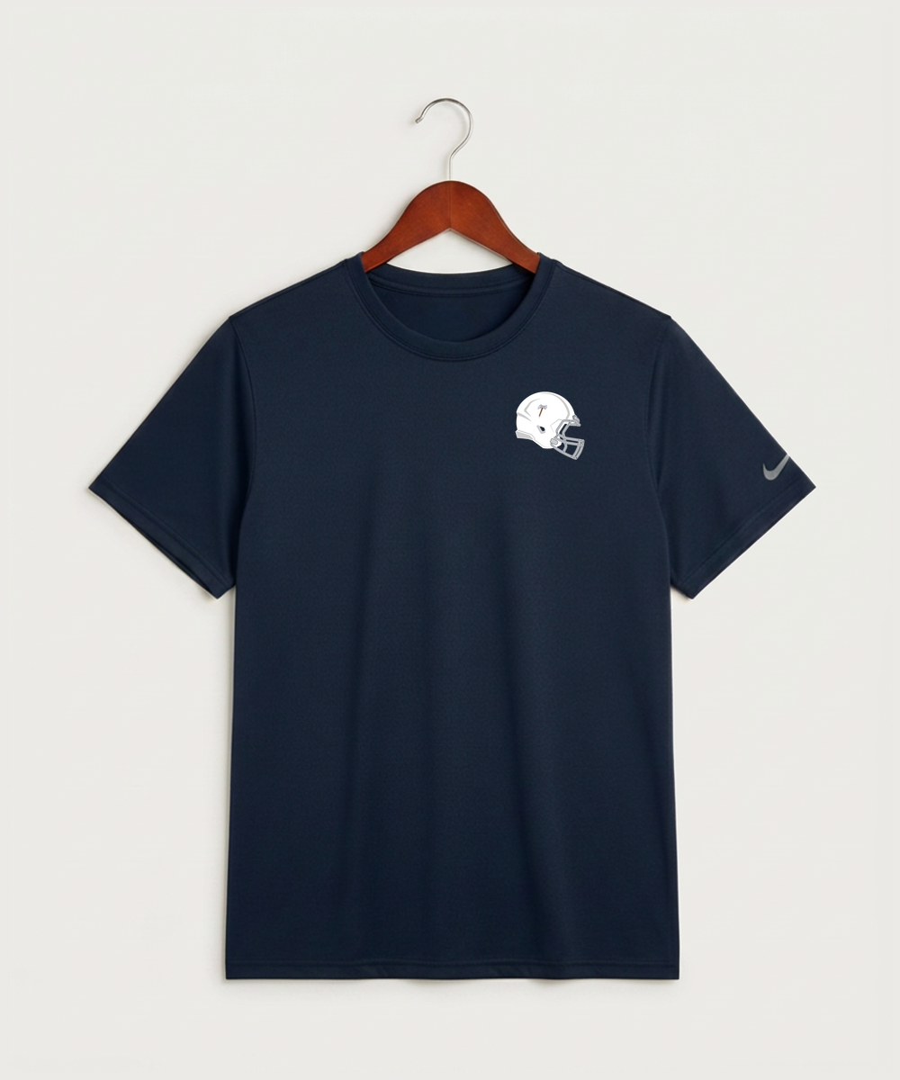 Bemidji High School Football (Boys) - College Navy Nike Swoosh Sleeve rLegend Tee NKDX8730