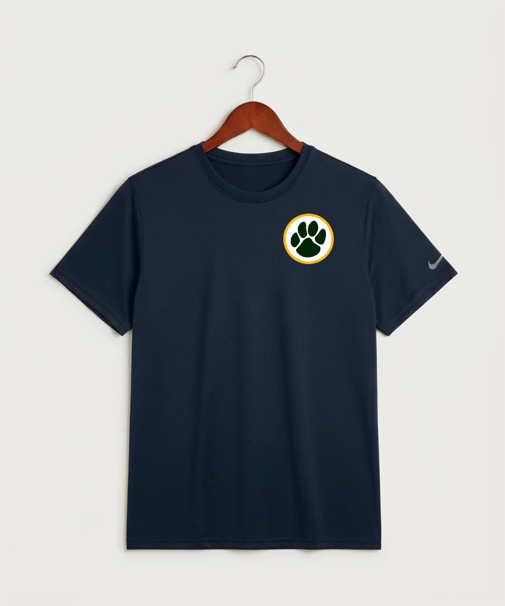 Ashwaubenon High School Football (Boys) - College Navy Nike Swoosh Sleeve rLegend Tee NKDX8730