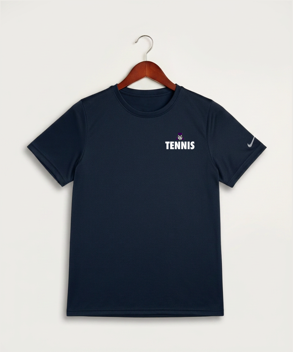 Albany High School Tennis (Boys) - College Navy Nike Youth Swoosh Sleeve rLegend Tee NKDX8787