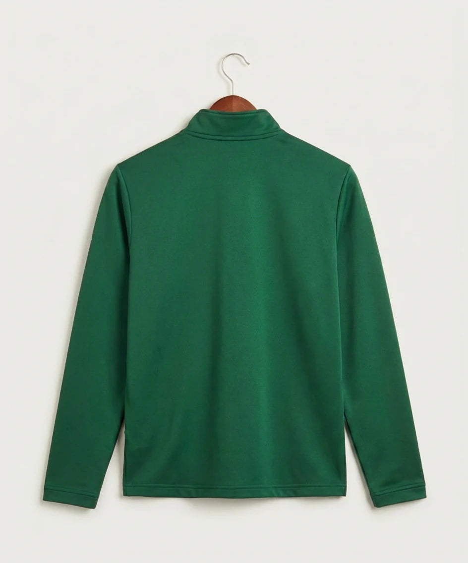 Rushford Peterson High School Football (Boys) - Collegiate Green Men's Ultimate365 Lightweight Quarter-Zip Pullover (back)