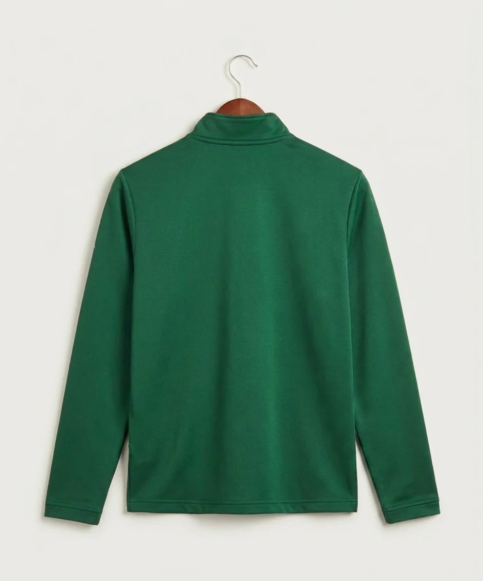 Ashwaubenon High School Football (Boys) (Sandbox) - Collegiate Green Men's Ultimate365 Lightweight Quarter-Zip Pullover (back)