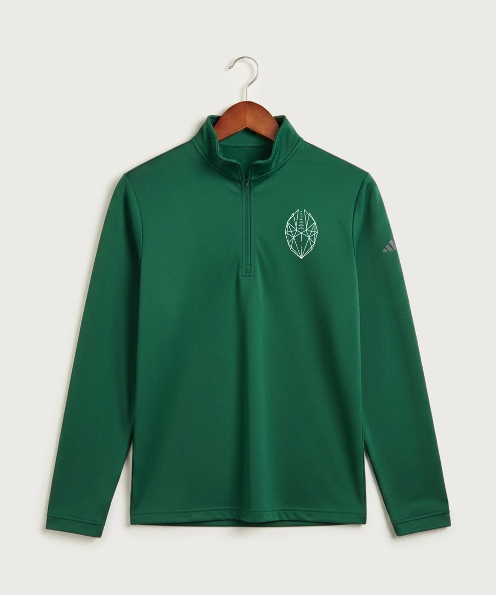 DC Everest High School Football - Collegiate Green Men's Ultimate365 Lightweight Quarter-Zip Pullover