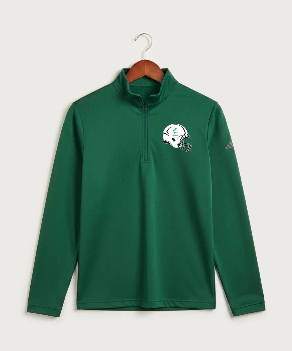 La Crescent-Hokah High School Football (Boys) - Collegiate Green Men's Ultimate365 Lightweight Quarter-Zip Pullover
