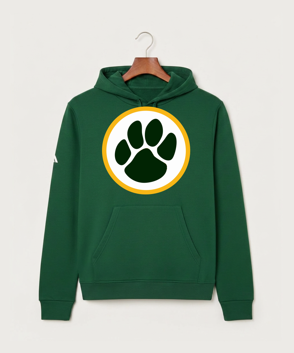 Ashwaubenon High School Football (Boys) - Collegiate Green Unisex Fleece Hooded Sweatshirt