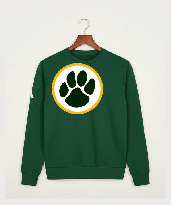Ashwaubenon High School Football (Boys) - Collegiate Green Unisex Fleece Crewneck Sweatshirt