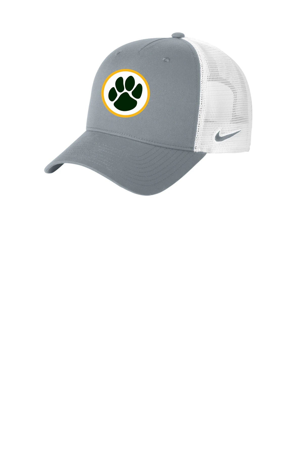 Ashwaubenon High School Football (Boys) - Cool Grey/ White Nike Snapback Mesh Trucker Cap NKFN9893