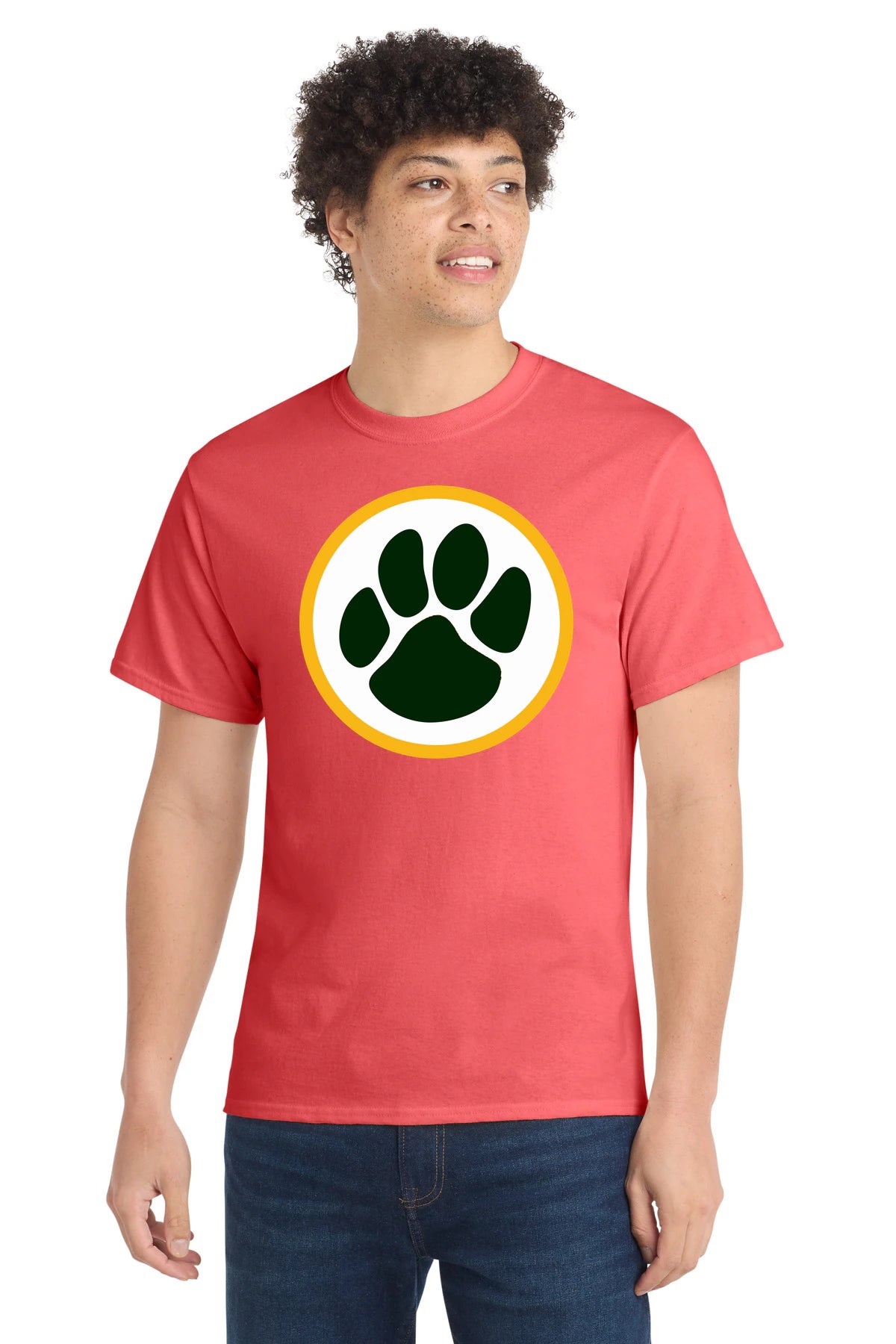 Ashwaubenon High School Football (Boys) - Coral Port & Co Core Cotton Tee. PC54
