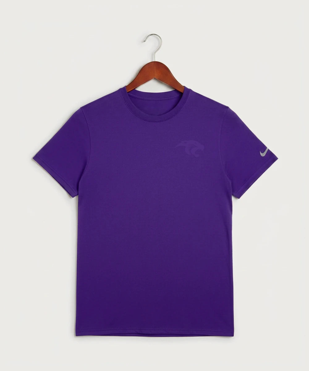 Glencoe Silver Lake High School Athletics - Court Purple Nike Swoosh Sleeve rLegend Tee NKDX8730