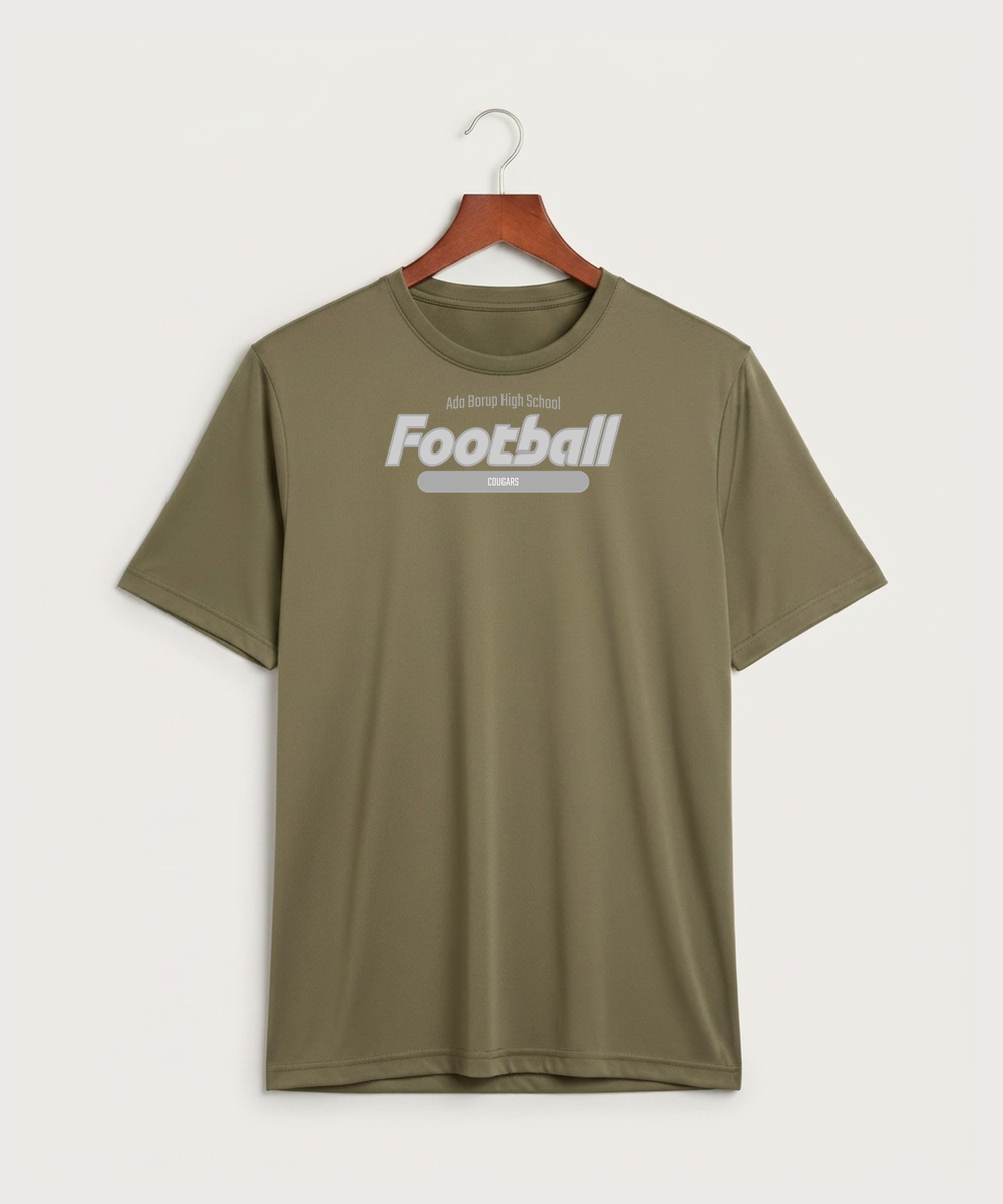 Ada Borup High School Football (Boys) - Coyote Brown Sport-Tek PosiCharge Competitor Tee. ST350