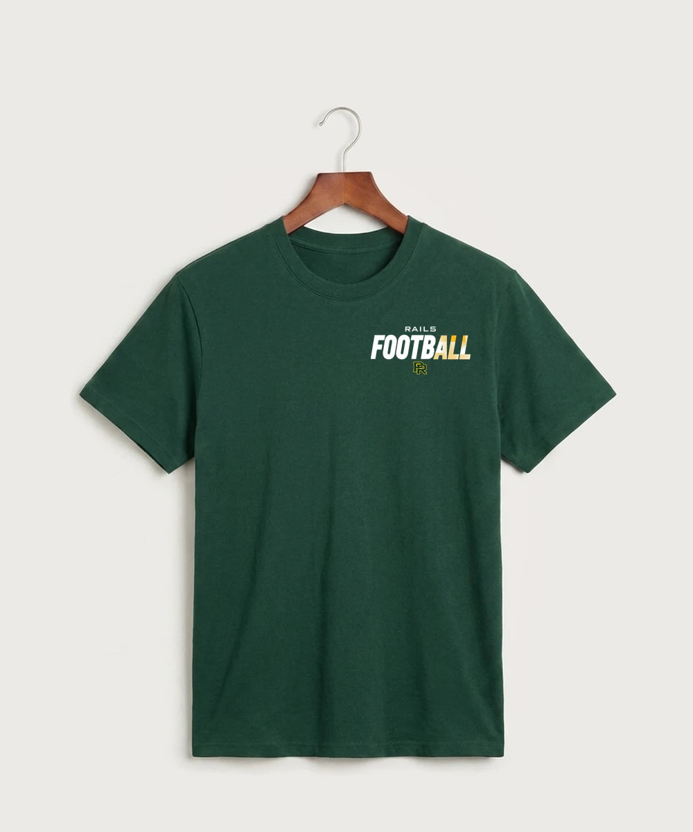 Proctor High School Football (Boys) - Dark Green Port & Co Core Cotton Tee. PC54