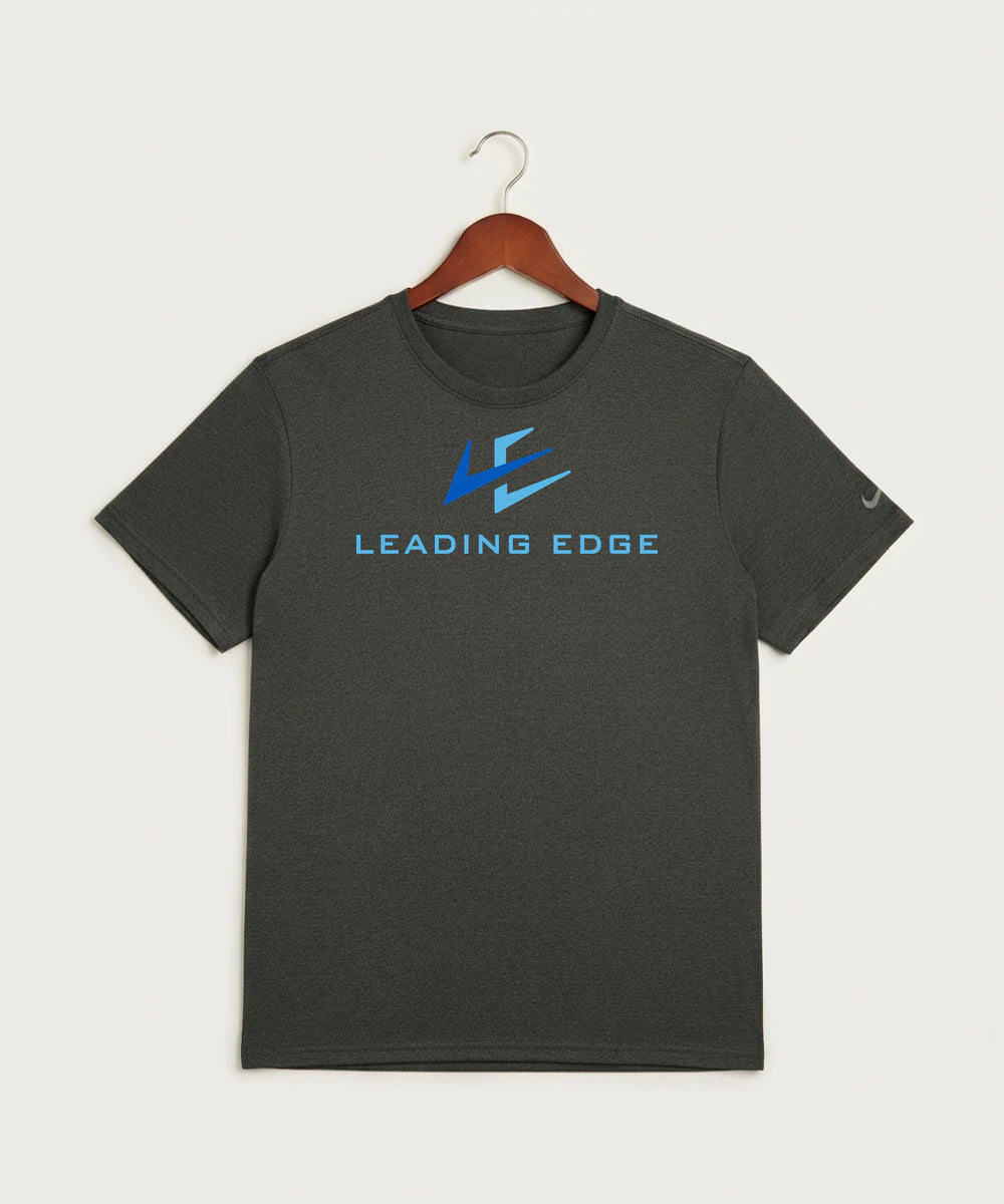 Leading Edge Team Store - Dark Smoke Heather Nike Swoosh Sleeve rLegend Tee NKDX8730