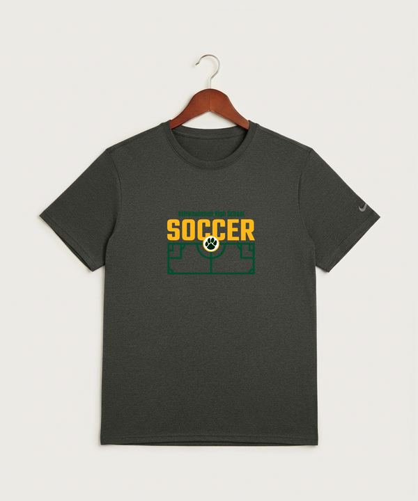 Ashwaubenon High School Soccer (Boys) - Dark Smoke Heather Nike Swoosh Sleeve rLegend Tee NKDX8730