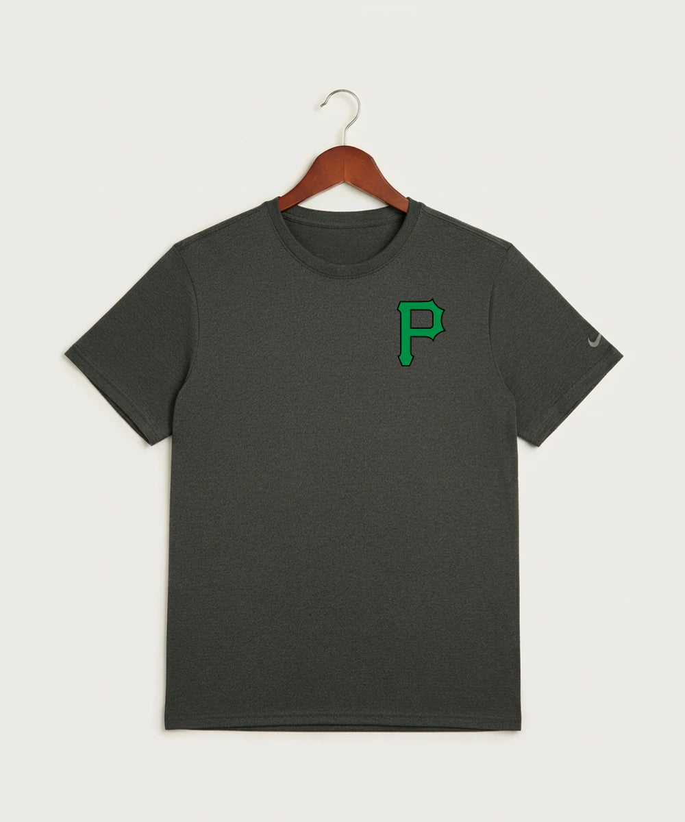 Pipestone Area High School Football (Boys) - Dark Smoke Heather Nike Swoosh Sleeve rLegend Tee NKDX8730