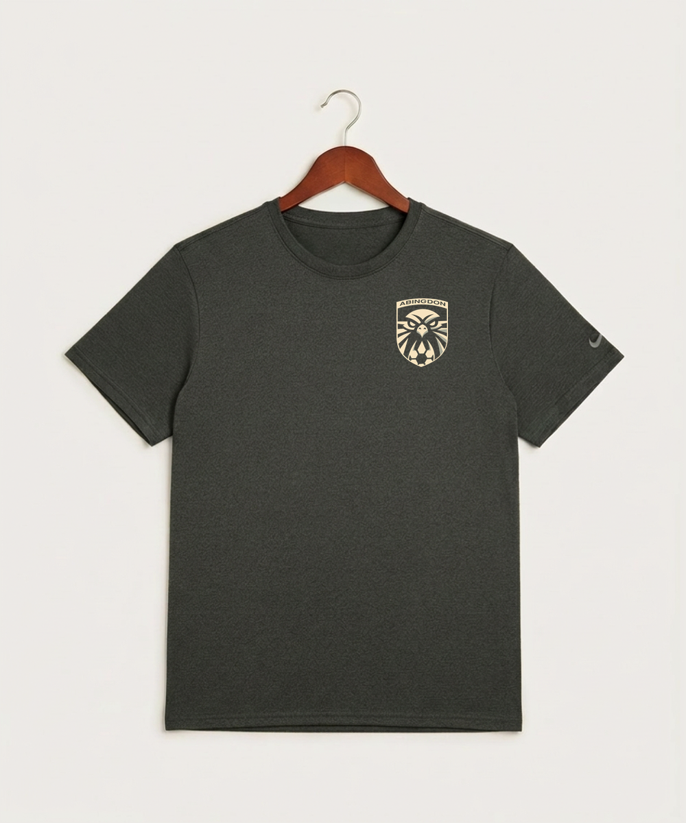 Abingdon High School Football (Boys) - Dark Smoke Heather Nike Swoosh Sleeve rLegend Tee NKDX8730
