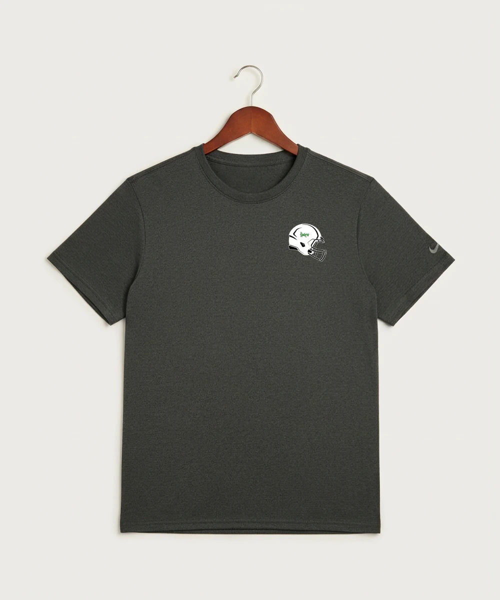 Holdingford High School Football (Boys) - Dark Smoke Heather Nike Swoosh Sleeve rLegend Tee NKDX8730
